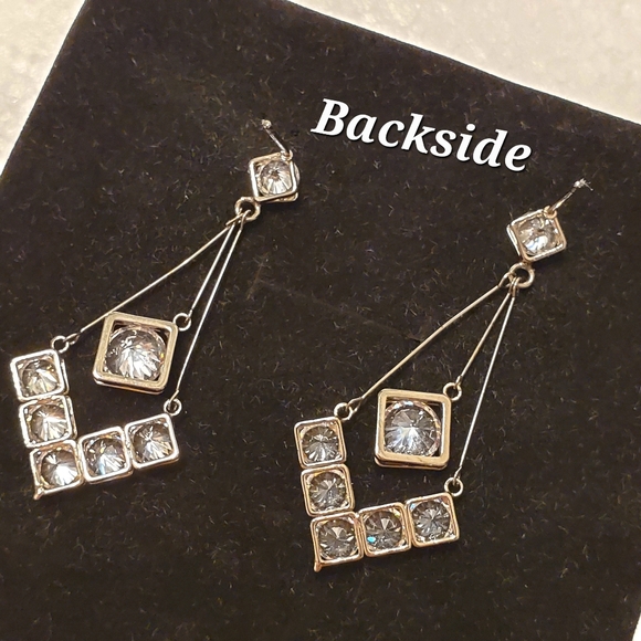 E-21 Chandelier Bling Pendulum Dangle Earrings - Picture 5 of 8